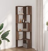 VidaXL Boekenkast 5-laags hoek 50x50x179 cm bewerkt hout bruin eiken