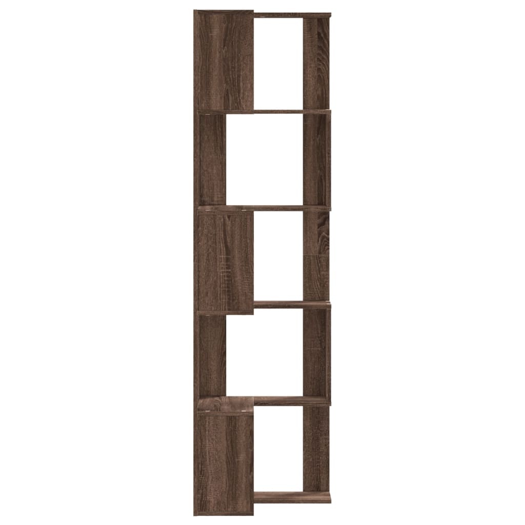 VidaXL Boekenkast 5-laags hoek 50x50x179 cm bewerkt hout bruin eiken