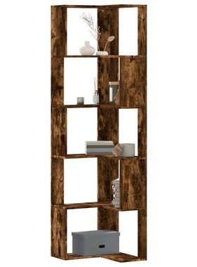 VidaXL Boekenkast 5-laags hoek 50x50x179 cm bewerkt hout gerookt eiken