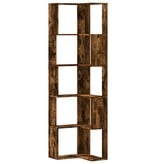 VidaXL Boekenkast 5-laags hoek 50x50x179 cm bewerkt hout gerookt eiken