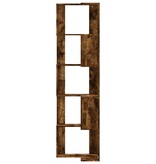 VidaXL Boekenkast 5-laags hoek 50x50x179 cm bewerkt hout gerookt eiken