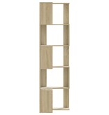 VidaXL Boekenkast 5-laags hoek 50x50x179 cm bewerkt hout sonoma eiken