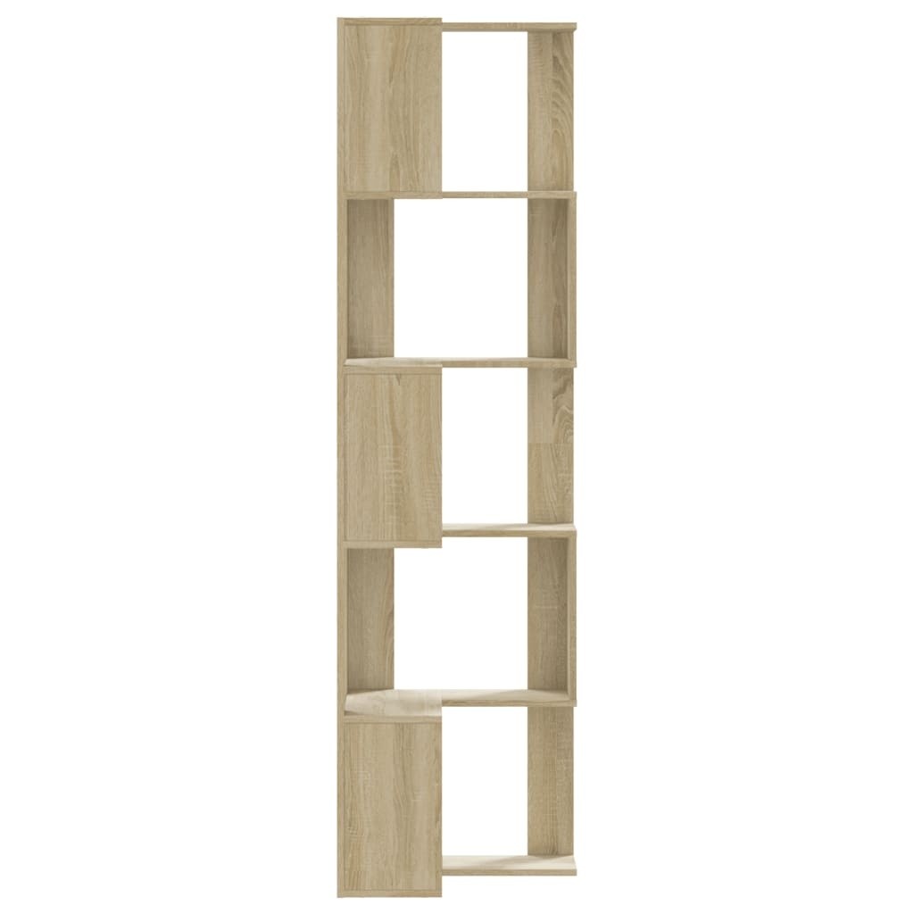 VidaXL Boekenkast 5-laags hoek 50x50x179 cm bewerkt hout sonoma eiken