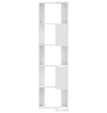 VidaXL Boekenkast 5-laags hoek 50x50x179 cm bewerkt hout wit