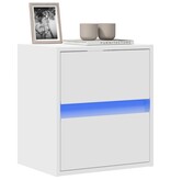 VidaXL Tv-wandmeubel met LED-verlichting 41x31x45 cm wit