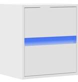 VidaXL Tv-wandmeubel met LED-verlichting 41x31x45 cm wit