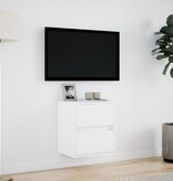 VidaXL Tv-wandmeubel met LED-verlichting 41x31x45 cm wit