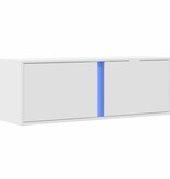 VidaXL Tv-wandmeubel met LED-verlichting 100x31x35 cm wit