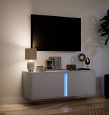 VidaXL Tv-wandmeubel met LED-verlichting 100x31x35 cm wit