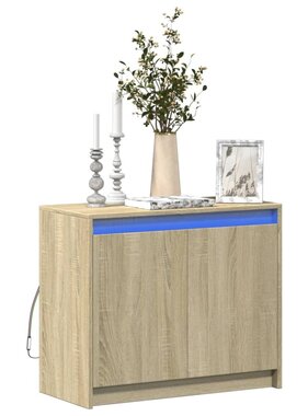 VidaXL Dressoir met LED 72x34x61 cm bewerkt hout sonoma eikenkleurig