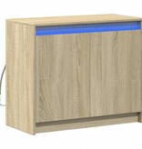 VidaXL Dressoir met LED 72x34x61 cm bewerkt hout sonoma eikenkleurig
