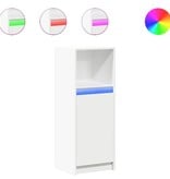 VidaXL Dressoir met LED 38x34x100 cm bewerkt hout wit