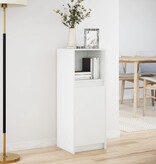 VidaXL Dressoir met LED 38x34x100 cm bewerkt hout wit