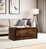 VidaXL Salontafel met LED-verlichting bewerkt hout gerookt eikenkleur