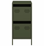 VidaXL Dressoir 35x39x73,5 cm koudgewalst staal olijfgroen