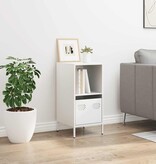 VidaXL Dressoir 35x39x73,5 cm koudgewalst staal wit