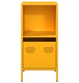 VidaXL Dressoir 35x39x73,5 cm koudgewalst staal mosterdgeel