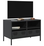 VidaXL Tv-meubel 68x39x43,5 cm koudgewalst staal zwart