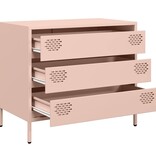 VidaXL Dressoir 68x39x58,5 cm koudgewalst staal roze