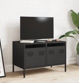 VidaXL Tv-meubel 68x39x43,5 cm koudgewalst staal zwart