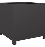 VidaXL Plantenbak 50x50x50 cm staal zwart