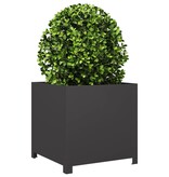 VidaXL Plantenbak 50x50x50 cm staal zwart
