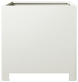 VidaXL Plantenbak 40x40x40 cm staal wit