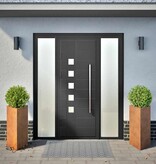 VidaXL Plantenbakken 2 st driehoek 40x40x75 cm weervast staal