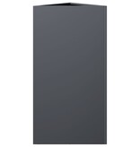 VidaXL Plantenbak driehoek 40x34,5x70 cm staal antracietkleurig