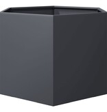 VidaXL Plantenbak zeshoek 69x60x45 cm staal antracietkleurig