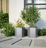 VidaXL Plantenbakken 2 st zeshoek 46x40x45 cm gegalvaniseerd staal