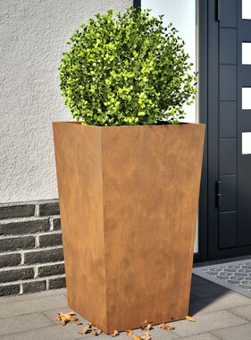 VidaXL Plantenbakken 2 st 45x45x75 cm weervast staal