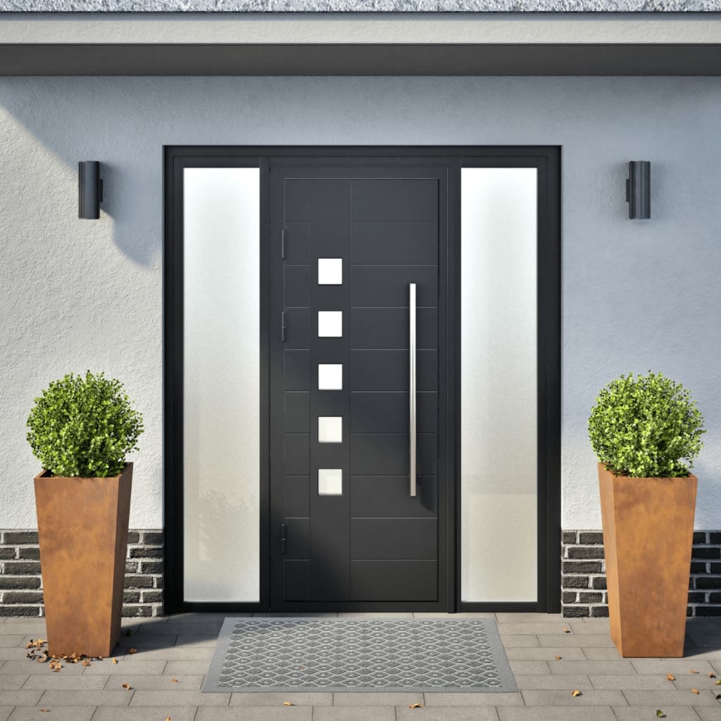 VidaXL Plantenbakken 2 st 35x35x75 cm weervast staal