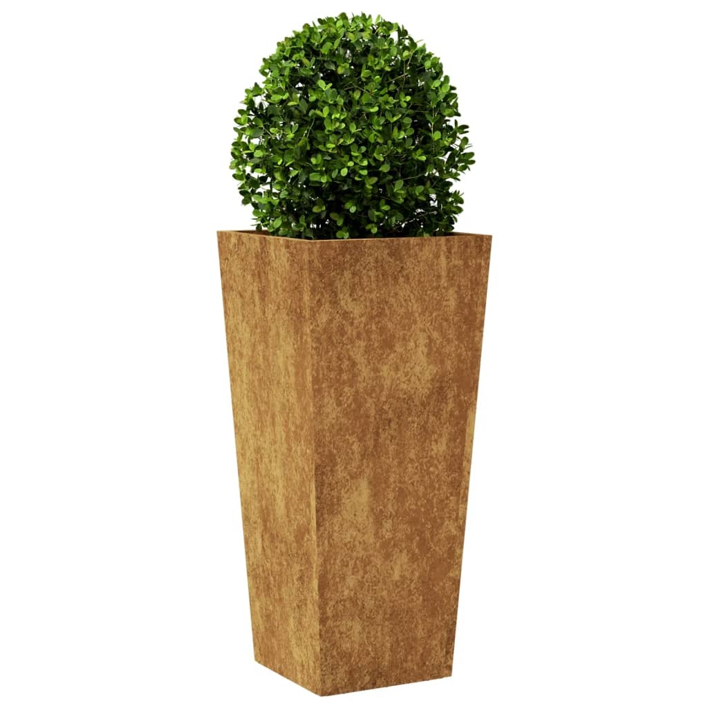 VidaXL Plantenbak 35x35x75 cm weervast staal