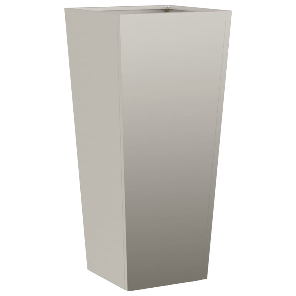 VidaXL Plantenbak 35x35x75 cm weervast staal