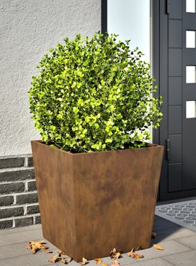 VidaXL Plantenbak 50x50x50 cm weervast staal