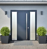 VidaXL Plantenbakken 2 st 50x50x50 cm staal antracietkleurig