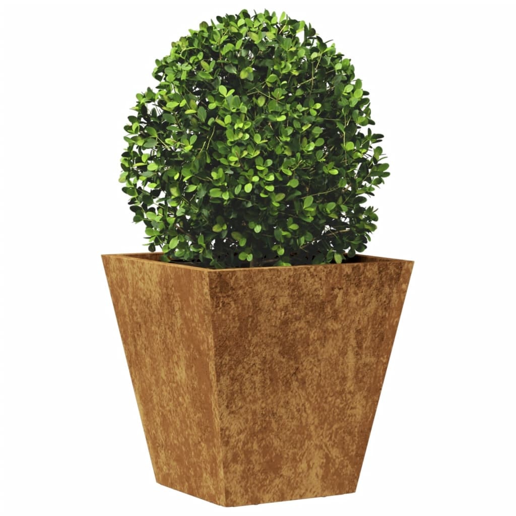 VidaXL Plantenbak 30x30x30 cm weervast staal
