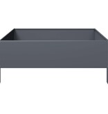 VidaXL Plantenbak verhoogd 100x100x25 cm staal antracietkleurig