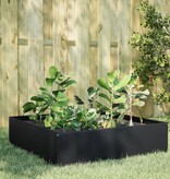 VidaXL Plantenbak verhoogd 100x100x25 cm staal zwart