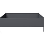 VidaXL Plantenbak verhoogd 100x100x33,5 cm staal antracietkleurig