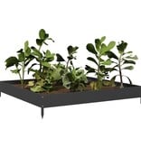 VidaXL Plantenbak verhoogd 100x100x18,5 cm staal