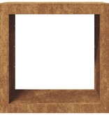 VidaXL Brandhoutrek 60x40x60 cm weervast staal