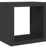 VidaXL Haardhoutrek 60x40x60 cm staal zwart