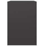 VidaXL Haardhoutrek 60x40x60 cm staal zwart