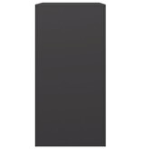 VidaXL Haardhoutrek 60x40x80 cm staal zwart