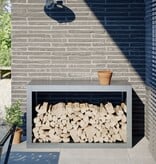 VidaXL Haardhoutrek 100x40x60 cm gegalvaniseerd staal