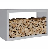 VidaXL Haardhoutrek 100x40x60 cm gegalvaniseerd staal