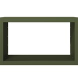 VidaXL Haardhoutrek 100x40x60 cm staal groen