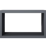 VidaXL Haardhoutrek 100x40x60 cm staal antracietkleurig